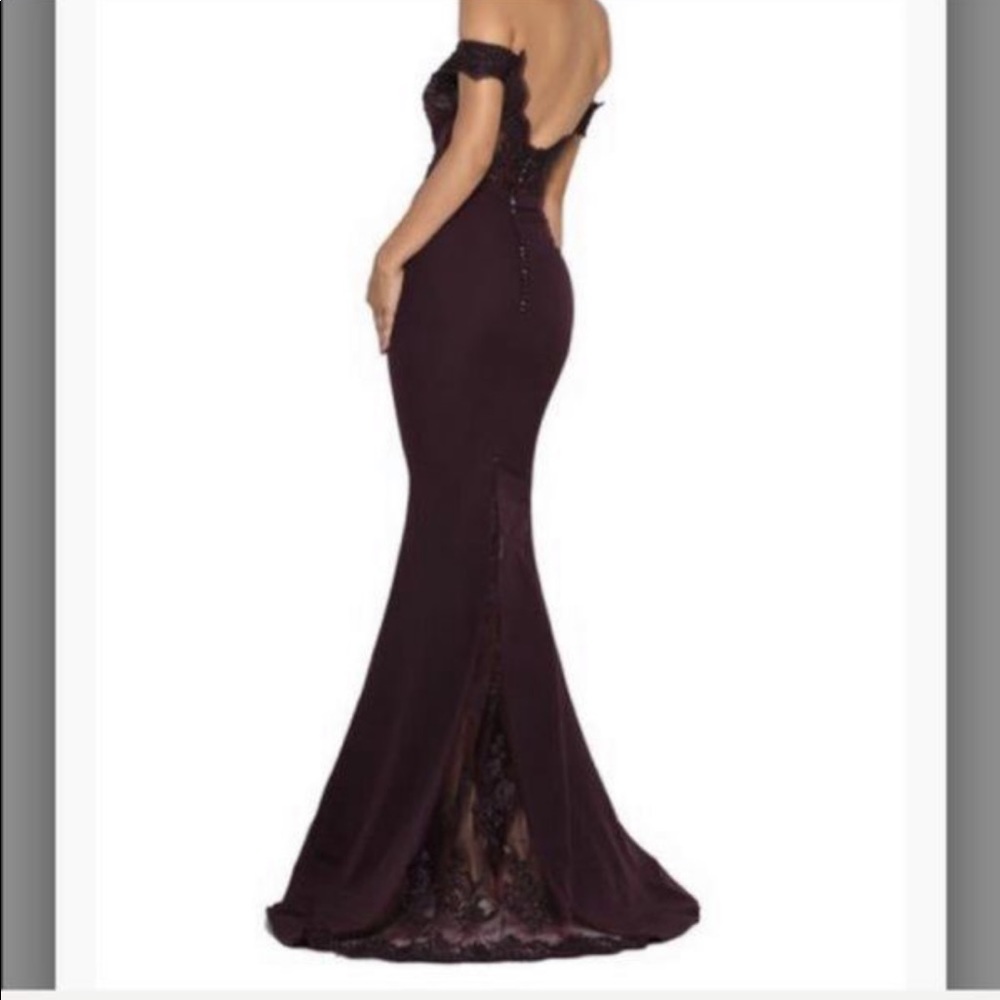 Mermaid gown sequin embedded